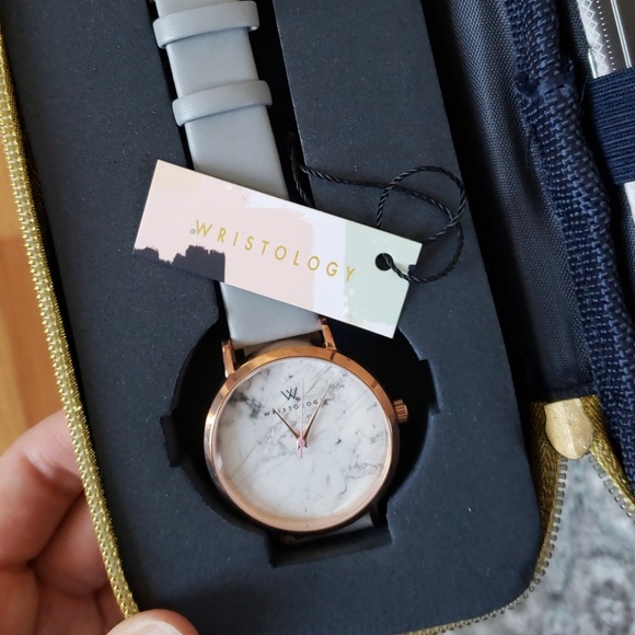 NWT Wristology Rose Gold Marble Face Watch - Picture 1 of 4